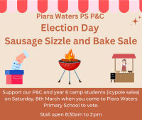 PWPS P&C Election Day Bake Sale and Cake Stall (and icypole sales)